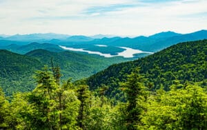 Beautiful view from Whiteface Mountain